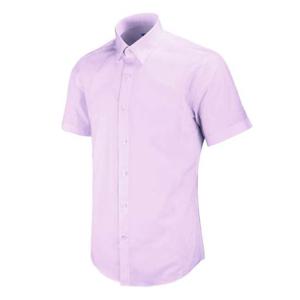 반팔슬림)퍼플 솔리드 셔츠_MS220