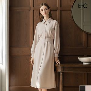 [ENC] 베이직 카라 롱원피스 (ENOW24V51O)