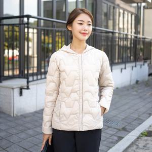 [모슬린]엄마옷 니트후드오리털경량패딩 점퍼 516FGH314 마담/중