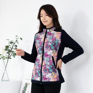 [모슬린]엄마옷 누비배색 지퍼 가디건 516FGH213 마담/중년여성/