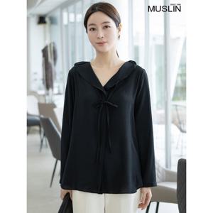[모슬린]엄마옷 리본 프릴 긴팔 블라우스 515FGH082 마담/중년여