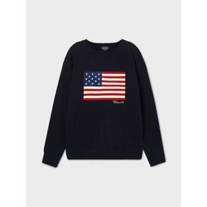 [후아유] [Cali] American Flag Intarsia Pullover/WHKAF4T81U