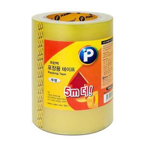 아트박스/문구앤토이스 P4845-3 포장용테이프 투명/3롤/48mm*40m