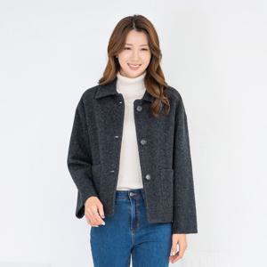 [모슬린]엄마옷 울모직 베이직 카라 자켓 511FGH012 마담/중년여