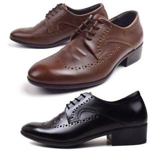 빅사이즈 남성구두 M7641B 펀칭디자인 4cm 신사화