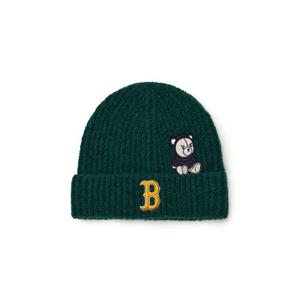 MLB키즈모자 JQT 7ABNC0246-43GND 모노베어 와펜 부클 비니 보스턴 레드삭스