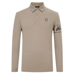 [와이드앵글]남성 TO 소매 포인트 기모 폴로 티셔츠 WMW25293E2