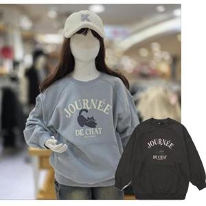 소이 세이브존07 냥이포켓기모맨투맨티셔츠 25W5458