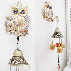 풍경 엄마와 아기 부엉이 문종 골드블루