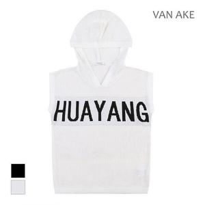 [반에이크][반에이크] 캐주얼 레터링 후드 베스트_VB29KVQ302Z (