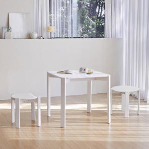 [베스트리빙] 오르 사각 원목 식탁식탁세트(스툴의자2개)