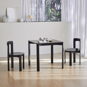 [베스트리빙] 오르 사각 원목 식탁식탁세트(원목의자2개)