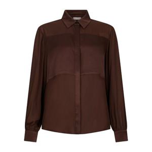 리우조 크레이프 드 신 새틴 인서트 블라우스 MF5106 T25789091