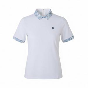 M 풋조이골프반팔티 NQC FMJWS6220-WHITE KR 25SS PRINT Polo WMN
