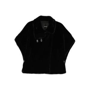 핑코 페이크 퍼 케이프 103837A2PI Black