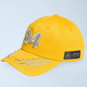 26 SS 아디다스 x 배드 버니 메르세데스 AMG F1 자수 베이스볼 캡 옐로우 KD7596