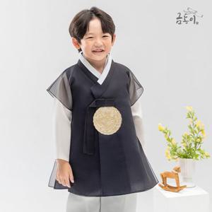 [금동이한복]남네이비용보 아동한복 남아한복