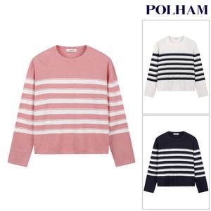 [폴햄] PHG1ER2020 여성 밀라노 스트라이프 풀오버 니트