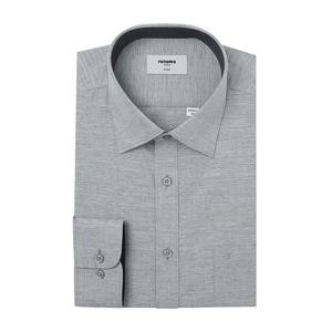 [레노마(셔츠)]카치온 배색 솔리드 긴소매 일반핏셔츠 RPSSG0004GY
