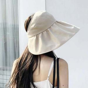 여자 이중 베이지 셔링 벙거지 데일리모자 돌돌이모자 벙거지모자 여름모자 플로피모자 챙넓은모자 여성여름모자 여성버킷햇 챙모자 여름버킷햇