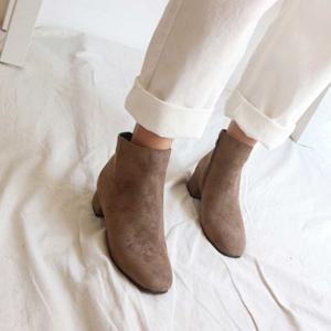 여성 하객 발편한 앵글 부츠 225 미들 가을 신발 쇼핑