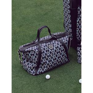 [빈폴골프ACC] 패턴 보스턴백 - 네이비 (BE58D4A03R)