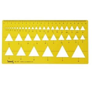 모양자 산키스 템플레이트 다각형 NO.107 삼각정규 42133