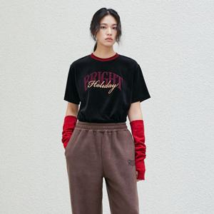 [LAP] 랩 벨벳 링거 후로피 반팔티셔츠 (AR4CTA65)