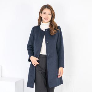 [모슬린]엄마옷 2온스 누비 울모직 라운드 코트 511FGH126 마담/