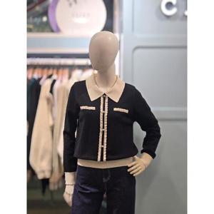 클리지 세이브존03 클리지 레이스배색 니트 AQCQ1WKT09A