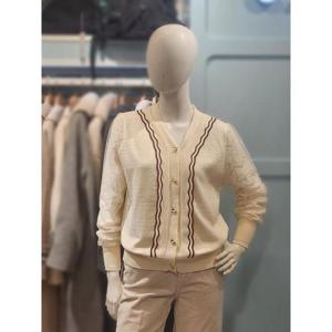 클리지 세이브존03 클리지브이넥 소매배색 가디건 AQCO1WKC06A