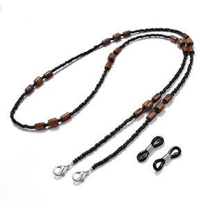 자연주의 안경줄 목걸이 겸용 방수 마스크걸이 원목 비즈 안경소품