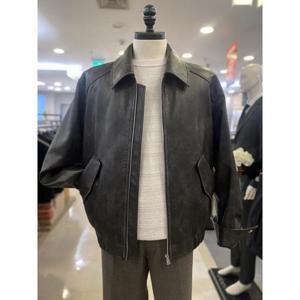 지오지아 세이브존03 지오지아 페이크 레더 카라 블루종 AGAAG1JJ1102A