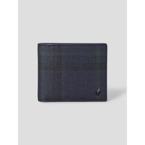 [빈폴ACC] 빈폴 타탄체크 반지갑 - 네이비 (BE61A3M53R)