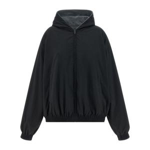 발렌시아가 커시브 자수 리버시블 후드 재킷 857733TTO04 1000