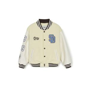 MLB키즈패딩 TQK 7AJPV0151-13NBL 스포티브 와펜 바시티 패딩점퍼 샌디에이고 파드리스