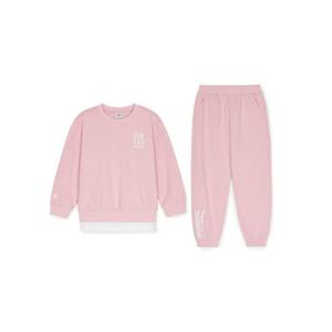 MLB키즈트레이닝세트 TQK 7AS2V0551-50PKM 스트릿 로고 레이어드 맨투맨 세트 뉴욕양키스