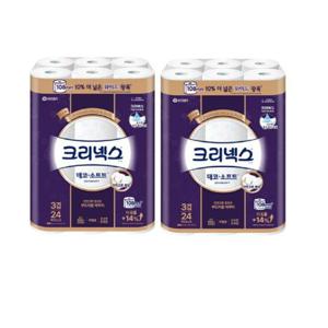 크리넥스 데코소프트 와이드 33m X 24롤 X 2팩