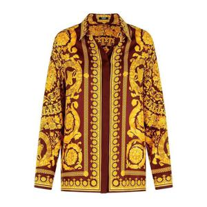 베르사체 바로크 헤리티지 프린트 포인트 칼라 셔츠 1001360 1A