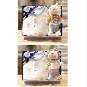 압소바 HK(쌍둥이선물)곰돌 코튼모달슬림내의 딸랑이세트(26년봄신상) (A1A10384P)