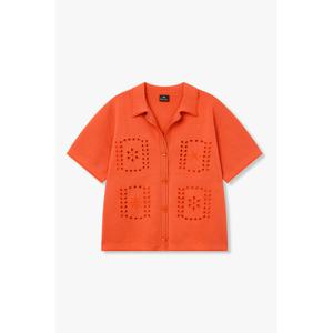 [폴스미스][PS PAUL SMITH] 여성 아일렛 버튼업 니트 반팔(5746128557)