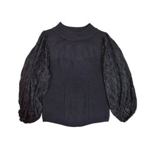 [르니앤맥코이(여성)]반짝이 칠부소매 니트티(MN05KN001FJY)