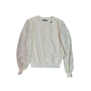 [르니앤맥코이(여성)]레이스 넥 악세사리 블라우스(MN04BL604HJY)