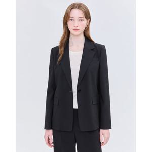 질스튜어트 뉴욕 여성 25SS 스테디 셀러 블랙 단색 울혼방 자켓 WJJA5B300BK