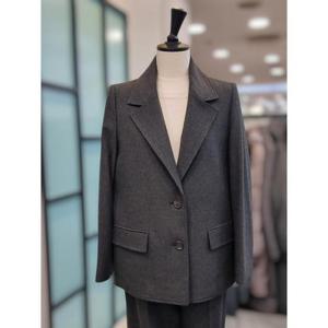 안지크 세이브존02 잔체크 박스 재킷 AI4JK117