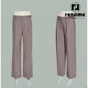 [레노마캐주얼]SS 봄여름 베이지 스트레치 프리미엄 와이드 슬랙스 바지 RQAMBP03A