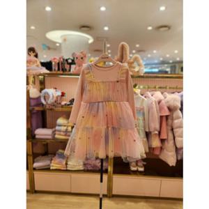 프렌치캣5 핑크무지개샤망또원피스 (Q61DCO240)