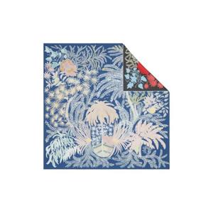 Hermes에르메스 르 쟈뎅 데 페인트레 더블 페이스 스카프 90 마린 끌레어 로즈 빨 베르 H903908S05