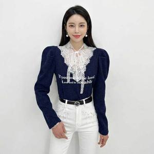 [금찌]금찌 엘레나 레이스 니트 ST8037T