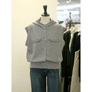 메종블랑쉬 세이브존03 알라이 후드 니트 베스트 조끼 AQM261JVO101A